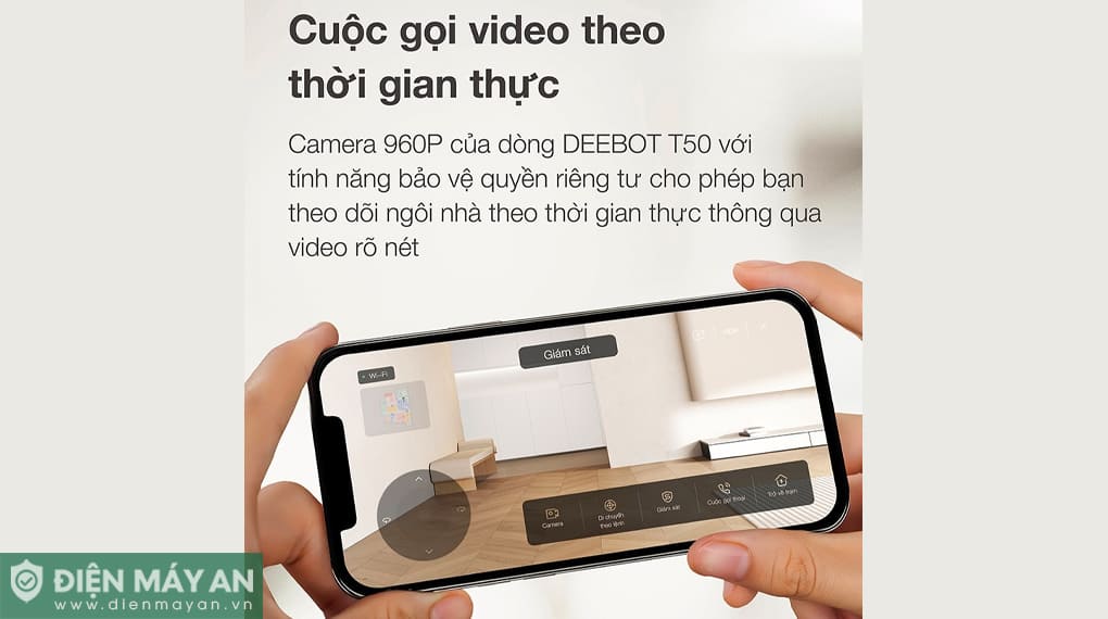 Robot hút bụi lau nhà Ecovacs Deebot T50 Pro Omni Auto Water Kit - Tự động cấp xả nước